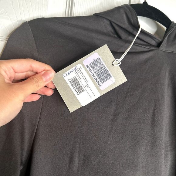 Everlane The ReNew Air Charcoal Black Long Sleeve Hoodie Men's Size Medium M - Picture 4 of 10